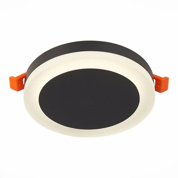 ST LUCE ST104.442.06 Светильник встраиваемый Черный LED 1*6W 4000K 468Lm Ra>80 120° IP20 D110xH20 170-240V