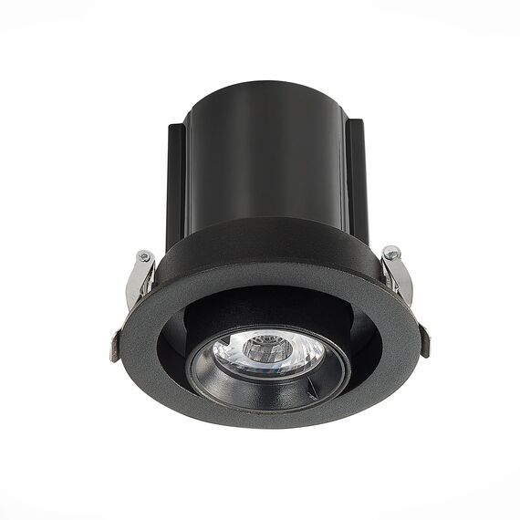 ST LUCE ST702.338.12 Светильник встраиваемый. Черный LED 1*12W 3000K 900Lm Ra80 24° IP20 D90xH92 180-240V, изображение 3