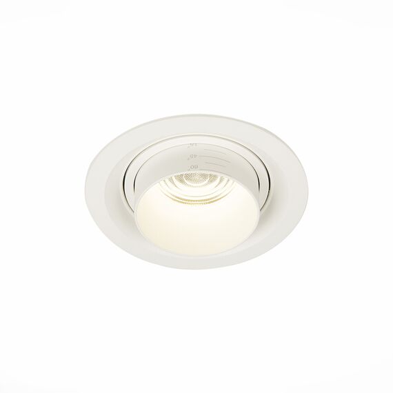 ST LUCE ST701.548.12 Светильник встраиваемый. Zoom Белый LED 1*12W 4000K 960Lm Ra90 15°-60° IP20 D115xH95 170-240V