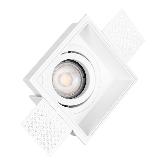 ST LUCE ST262.518.01 Светильник встраиваемый. Белый GU10 1*50W IP20 L91,5xW91,5xH5,2 220V Без ламп