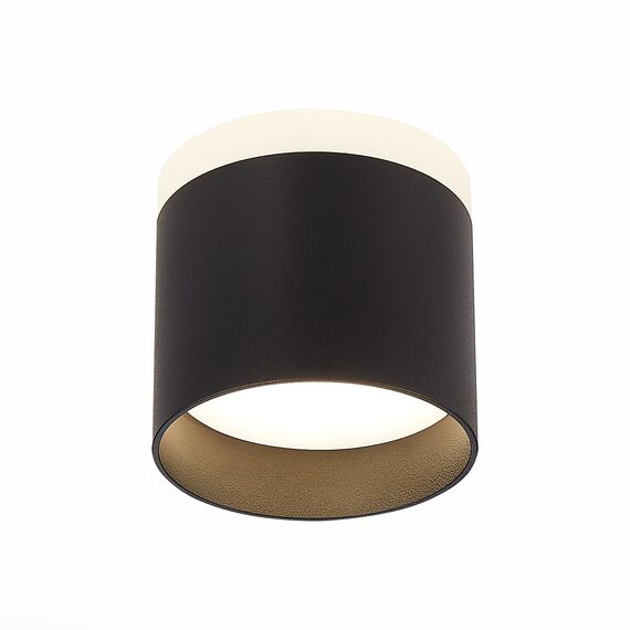 ST LUCE ST102.442.09 Светильник потолочный Черный LED 1*9W 4000K 702Lm Ra>80 120° IP20 D79xH75 170-240V
