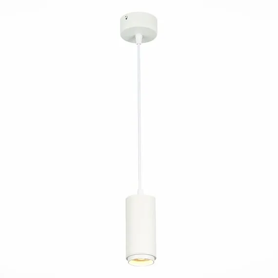 ST LUCE ST600.533.10 Светильник подвесной Zoom Белый LED 1*10W 3000K 1 000Lm Ra>80 15-60° IP20 D59xH130 170-