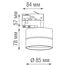 Donolux DL18960R12W1BTrack Светодиодный светильник для трехфазной шины, 12Вт, изображение 3