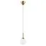 Lightstar 813012 Подвес GLOBO 1х40W E14 gold/white