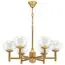 Lightstar 730063 Люстра FIAMMA 6х40W E27 ЗОЛОТО/ПРОЗРАЧНЫЙ