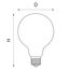 Lightstar 933204 Лампа LED FILAMENT 220V G125 E27 10W=100W 920LM 360G CL 4000K 30000H, изображение 2