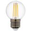 Lightstar 933824 Лампа LED FILAMENT 220V G50 E27 6W=65W 400-430LM 360G CL 4000K 30000H