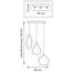 Lightstar 803057 Подвес PENTOLA 3х25W G9 ХРОМ/ДЫМЧАТЫЙ, изображение 2