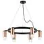 Lightstar LR0163061 Люстра RULLO 6х50W GU10 ЧЕРНЫЙ/МЕДЬ (571016+214430-6+202431-6)