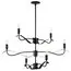 Lightstar 733267 Люстра RAGNO 6х40W E14 ЧЕРНЫЙ МАТОВЫЙ