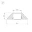 Arlight 014900 Профиль с экраном ALU-CORNER-2000 ANOD+FROST (Arlight, Алюминий) - ! УПАКОВКА СОСТОИТ ИЗ - 1 компл, изображение 6