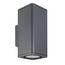 Arlight 046195 Светильник LGD-EVO-WALL-TWIN-S100x100-2x12W Warm3000 (GR, 44 deg, 230V) (Arlight, IP54 Металл, 3 года) - ! УПАКОВКА СОСТОИТ ИЗ - 1 шт, изображение 2