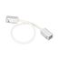Arlight 029418 Коннектор питания ARL-MOONLIGHT-1213-CON-POWER-MID-WIRE-WH (Arlight, IP67 Пластик, 3 года) - ! УПАКОВКА СОСТОИТ ИЗ - 1 шт, изображение 2