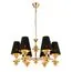 EVOLUCE SL1137.203.06 Светильник подвесной Французское золото/Черный E14 6*40W