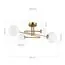EVOLUCE SLE2211-302-04 Светильник потолочный Латунь/Белый G9 4*5W, изображение 5