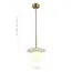 ST LUCE SL1191.353.01 Светильник подвесной ST-Luce Латунь/Латунь, Белый G9 1*5W 4000K, изображение 3