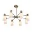 LUMION 8100/8C COMFI LN25 74 бронза/белый металл/стекло Люстра потолочная Е14 8*40W 220V MAVE, изображение 7