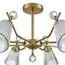 LUMION 8046/8C CLASSI LN25 77 латунь/прозрачное стекло Люстра потолочная Е14 8*40W 220V AURICA, изображение 4