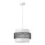 LUMION 8002/1A MODERNI LN25 159 белый, черный металл/металл, текстиль Подвес Е27 60W 220V ANIMAISA