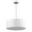 LUMION 3745/3 MODERNI LN19 126 никель/белый, металл/текстиль Подвес E27 3*60W 220V NIKKI