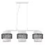 LUMION 8002/3A MODERNI LN25 159 белый, черный металл/металл, текстиль Подвес Е27 3*60W 220V ANIMAISA