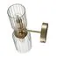 LUMION 6586/2W MODERNI LN25 89 золото/прозрачный, металл/стекло Бра E14 2*40W 220V KASSIA, изображение 3