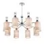 LUMION 6585/8 MODERNI LN25 56 хром/бежевый, металл/текстиль, стекло Люстра подвесная E14 8*40W 220V ARNIKA, изображение 5