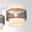 LUMION 8002/3A MODERNI LN25 159 белый, черный металл/металл, текстиль Подвес Е27 3*60W 220V ANIMAISA, изображение 5