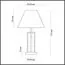 LUMION 5291/1T NEOCLASSI LN23 000 белый, латунь Настольная лампа E27 1*60W 220V FLETCHER, изображение 2