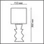 LUMION 8133/1T MODERNI LN25 000 черный, керамика/текстиль Настольная лампа E27 1*60W 220V SEGI, изображение 2