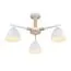 LUMION 8095/3C MODERNI LN25 268 белый/белый металл, дерево/металл Люстра потолочная Е27 3*60W 220V COLANGE, изображение 7