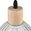 LUMION 8055/1A SUSPENTIONI LN25 310 дерево/прозрачный металл/стекло Подвесной светильник E27 1*60W 220V NATANA, изображение 4