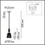 LUMION 8057/1A SUSPENTIONI LN25 311 черный/смоки металл/стекло Подвесной светильник E27 1*60W 220V ELENIKA, изображение 2