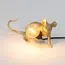 Seletti 00133966; 15232 Настольная лампа Mouse Lamp Lyie Down Gold USB, изображение 5