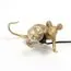 Seletti 00133966; 15232 Настольная лампа Mouse Lamp Lyie Down Gold USB