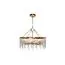 Garda Decor K2KG1102P-8A Люстра Tiara круглая латунь/стекло прозр. d80*h63см