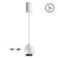 NOVOTECH 359341 OVER NT24 000 белый Светильник подвесной с механизмом регулировки высоты, провод 2м IP20 LED 7W 3000K 760Лм 170-265V SFERO