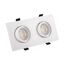 Denkirs DK3022-WH Встраиваемый светильник, IP 20, 10 Вт, GU5.3, LED, белый, пластик