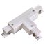 NOVOTECH 135060 PORT NT19 137 белый Соединитель "T" левый внутренний с токопроводом для трехфазн. шинопровода