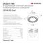 Denkirs DK2441-WB Встраиваемый светильник DUAL 9+9 Вт, LED 4000K, IP 20, d120mm, белый/черный, алюминий/акрил, изображение 7