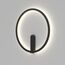 Denkirs DK5035-BK Бра ROUND со светодиодом, IP20, 24W, 3000/4000/6500K, черный, алюминий